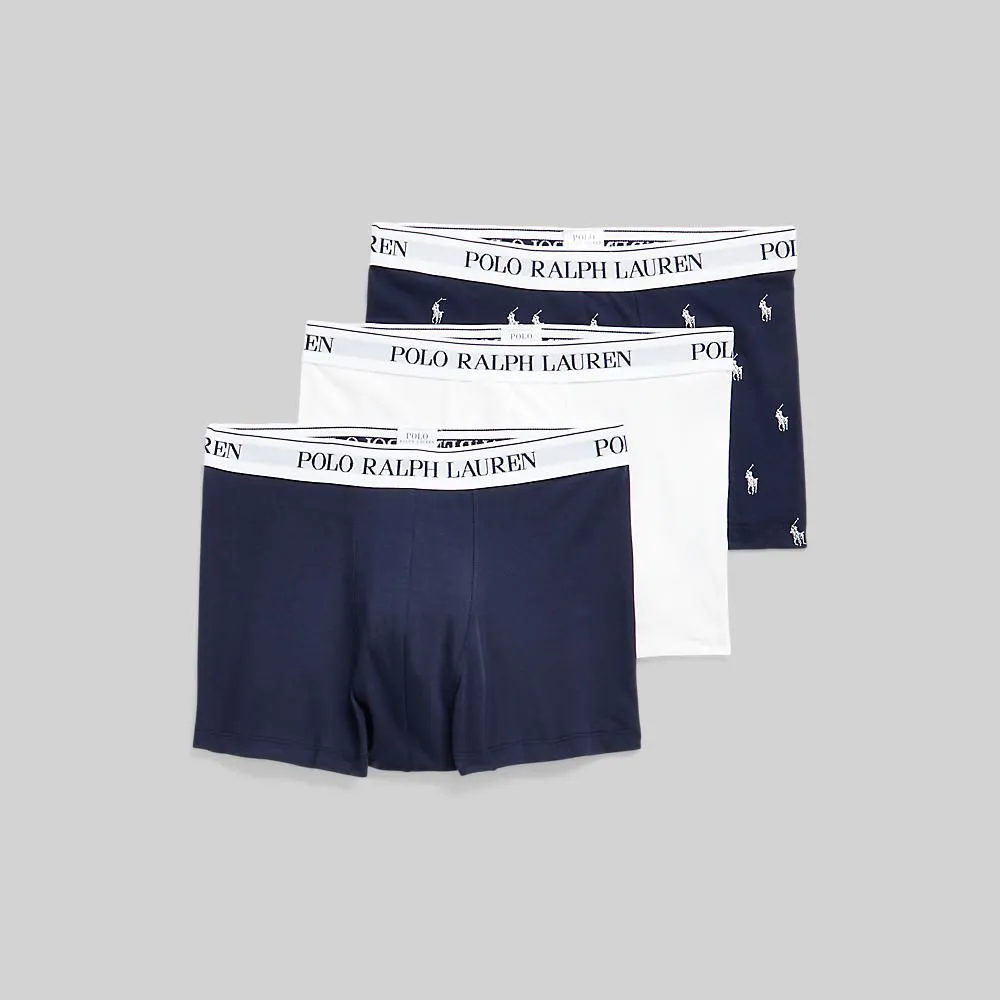 POLO RALPH LAUREN Underwear TRUNKS-Classic Stretch-Cotton Trunk 3-Pack MAPOUND0S720239 410 NAVY-410 Size - L