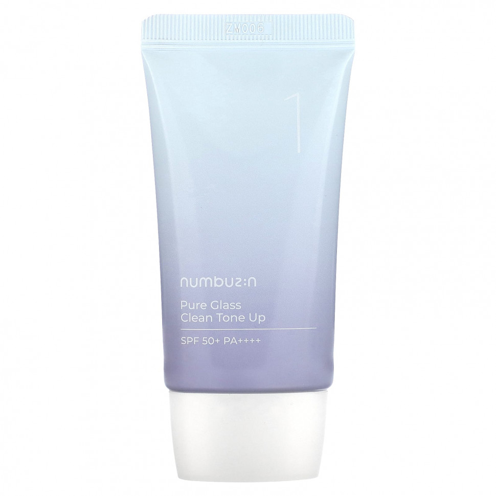 Numbuzin, Pure Glass Clean Tone Up, SPF 50+ PA ++++, № 1, 50 мл (1,69 жидк. Унции)