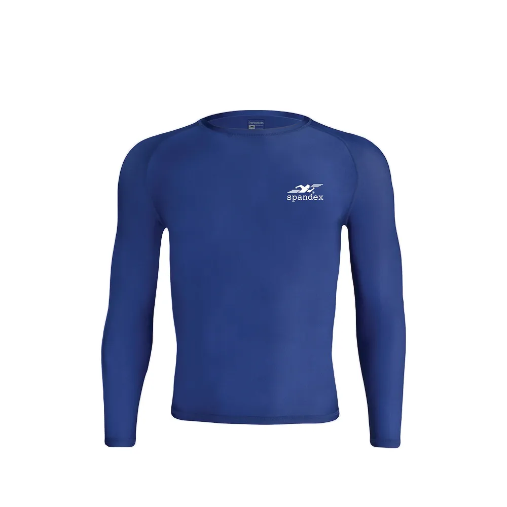 SPANDEX Blue-YS001-Compression top Size - L
