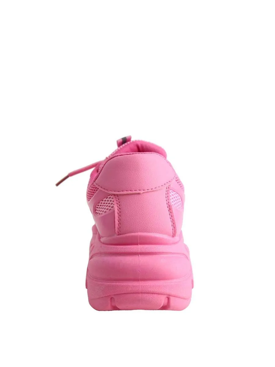 VILLAINS SF RESONATE Women's Platform Comfort Chunky Sneakers LIGHT PINK