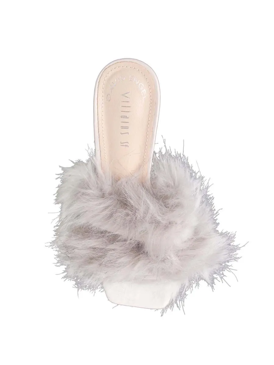 VILLAINS SF FLUFFED UP Sandal High Heel GREY