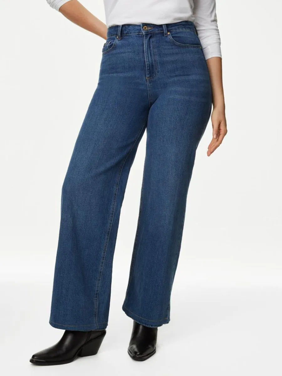 MARKS & SPENCER Women Wide Leg Jeans
