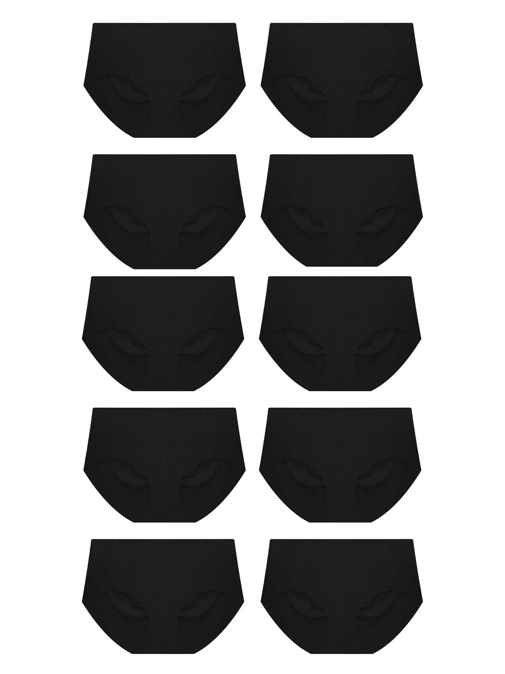 SABINA [Pack 10 Piece] [Online Exclusive] Panty Zone Bikini Panty - Black