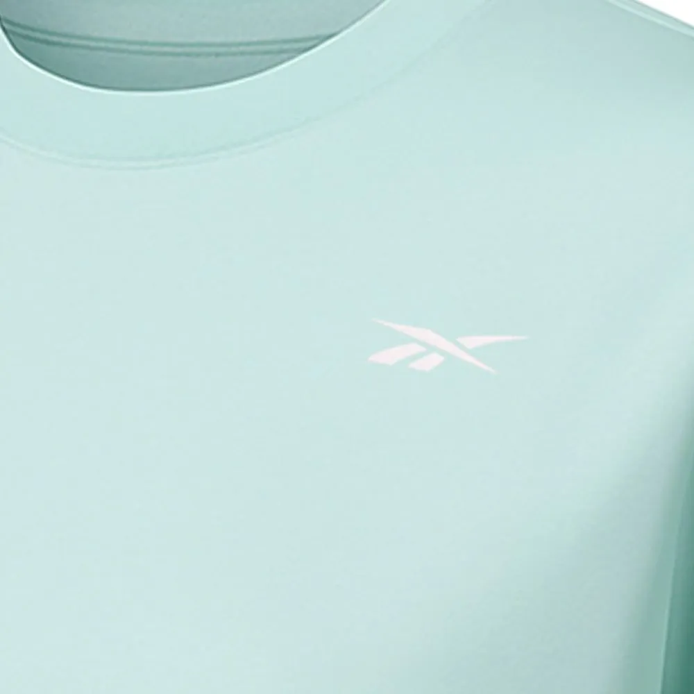 REEBOK ID Basketball Oversize Mesh Crop Women Training T-Shirt Green - RE099AP246ENTH