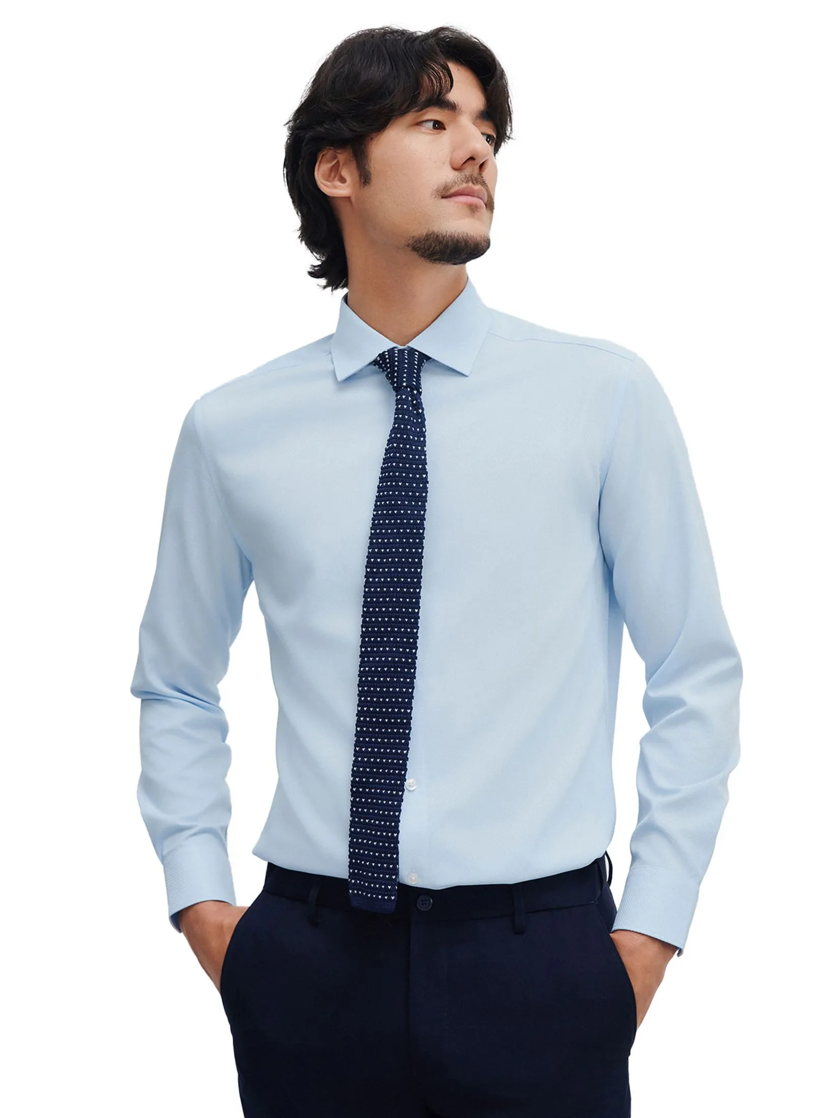 G2000 Men Clothing Non -Iron Quick Dry Twill Shirt  Smart Fit - Blue