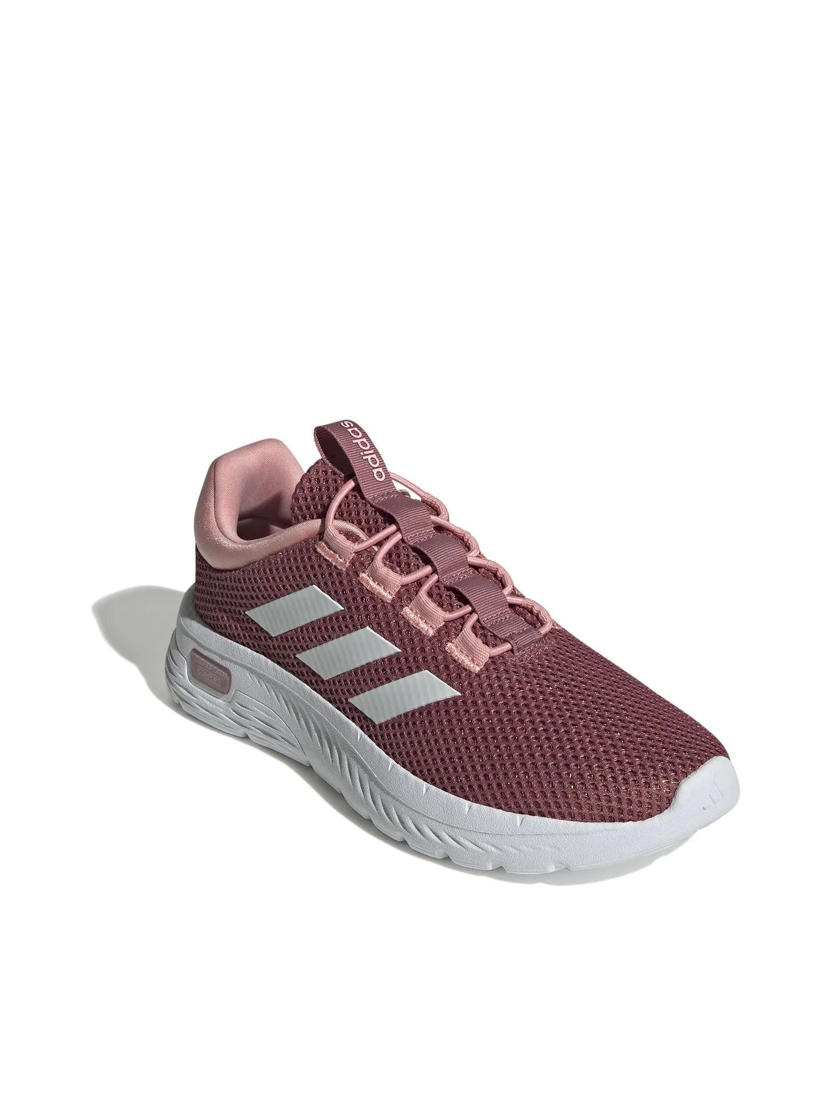 ADIDAS Women Sneaker Cloudfoam Comfy Preloved Crimson / Cloud White / Semi Pink Spark