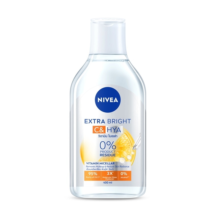 Nivea Extra Bright C  HYA Vitamin Micellar 400 Ml. - Orange