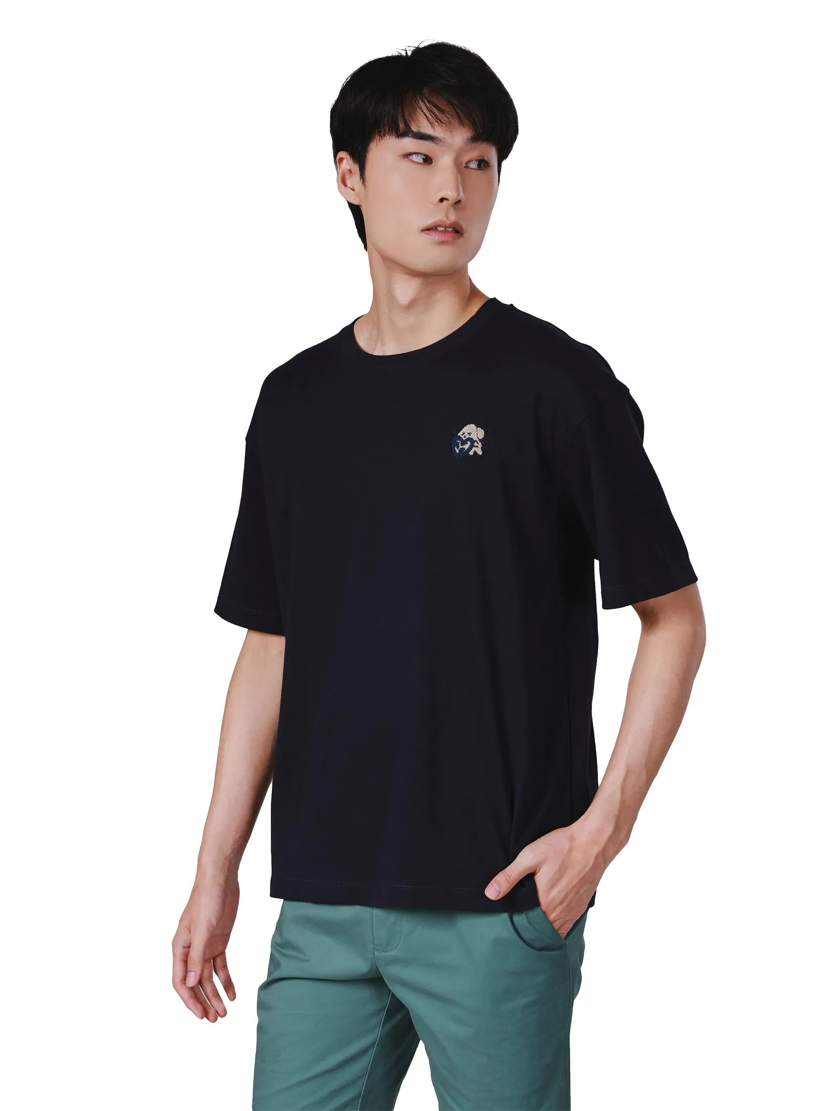 JOHN HENRY Men's T-Shirts (Oversize Fit) VALENTINE’S DAY Navy