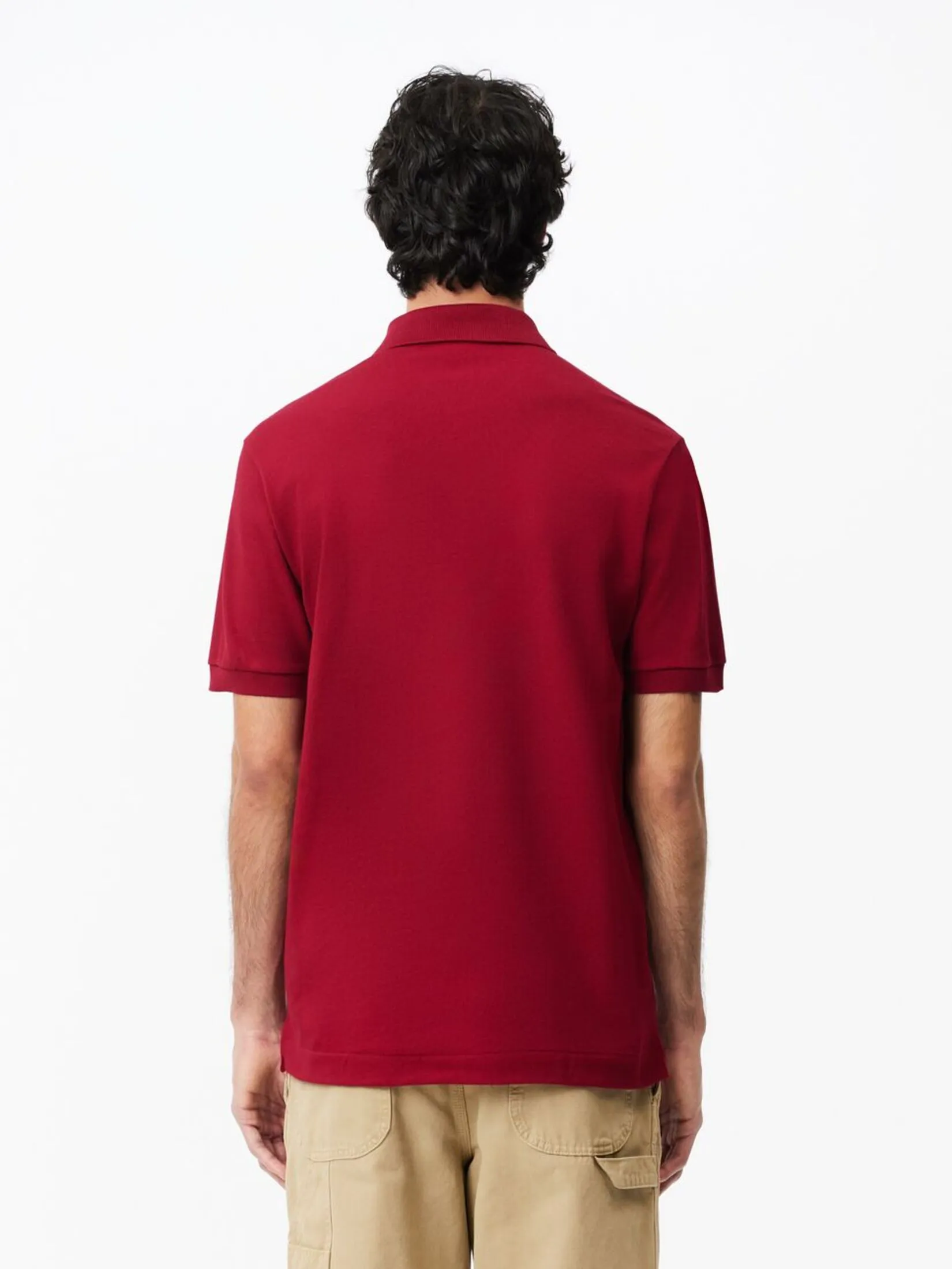 LACOSTE Original L.12.12 Petit Piqu  Cotton Polo Shirt Men Red