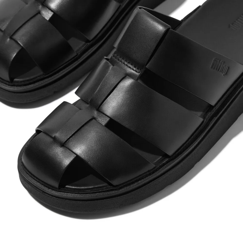 FitFlop™ MEN S GEN-FF LEATHER FISHMERMAN M BLACK