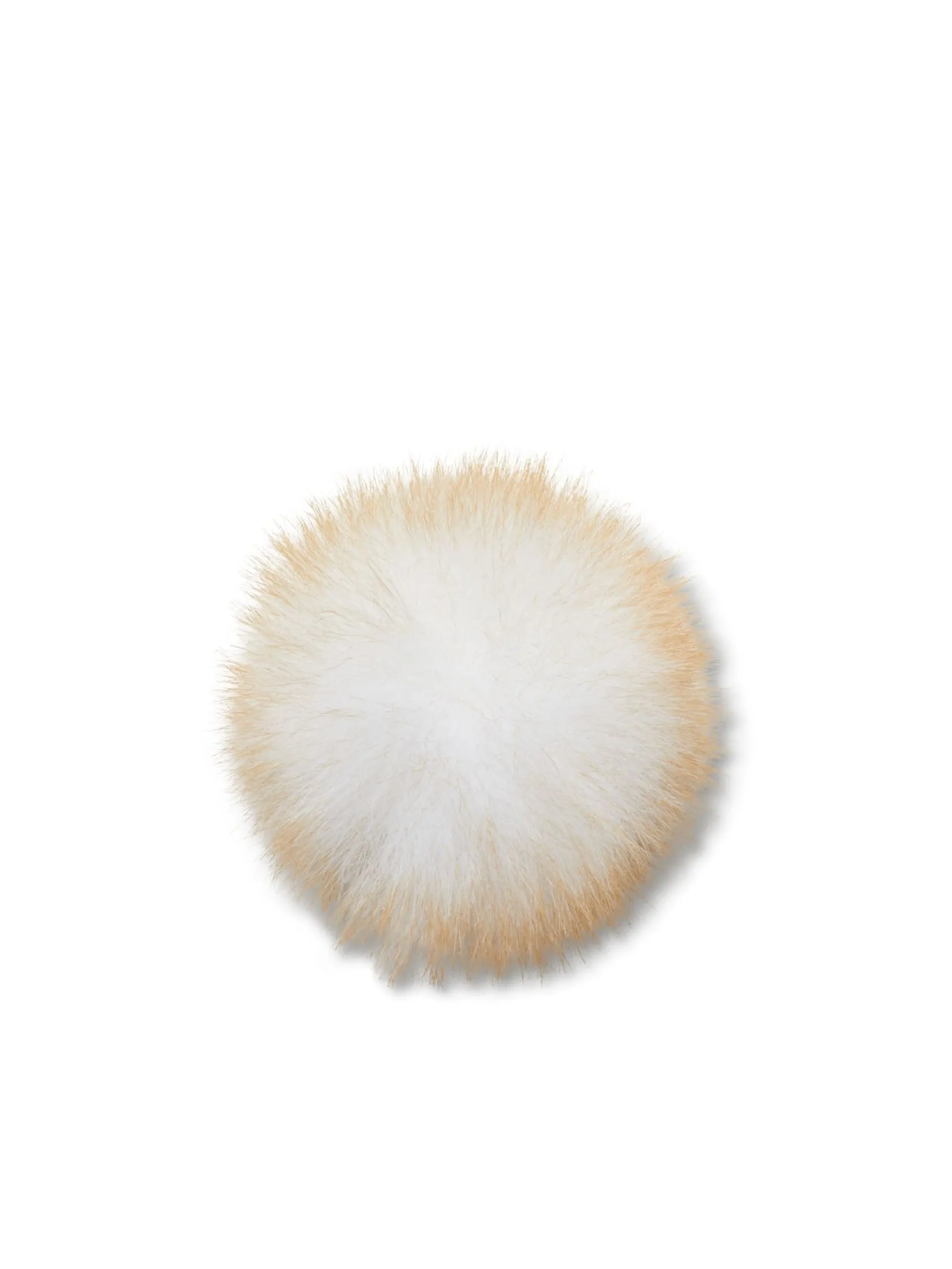 CROCS JIBBITZ™ TAN LONG HAIR PUFF