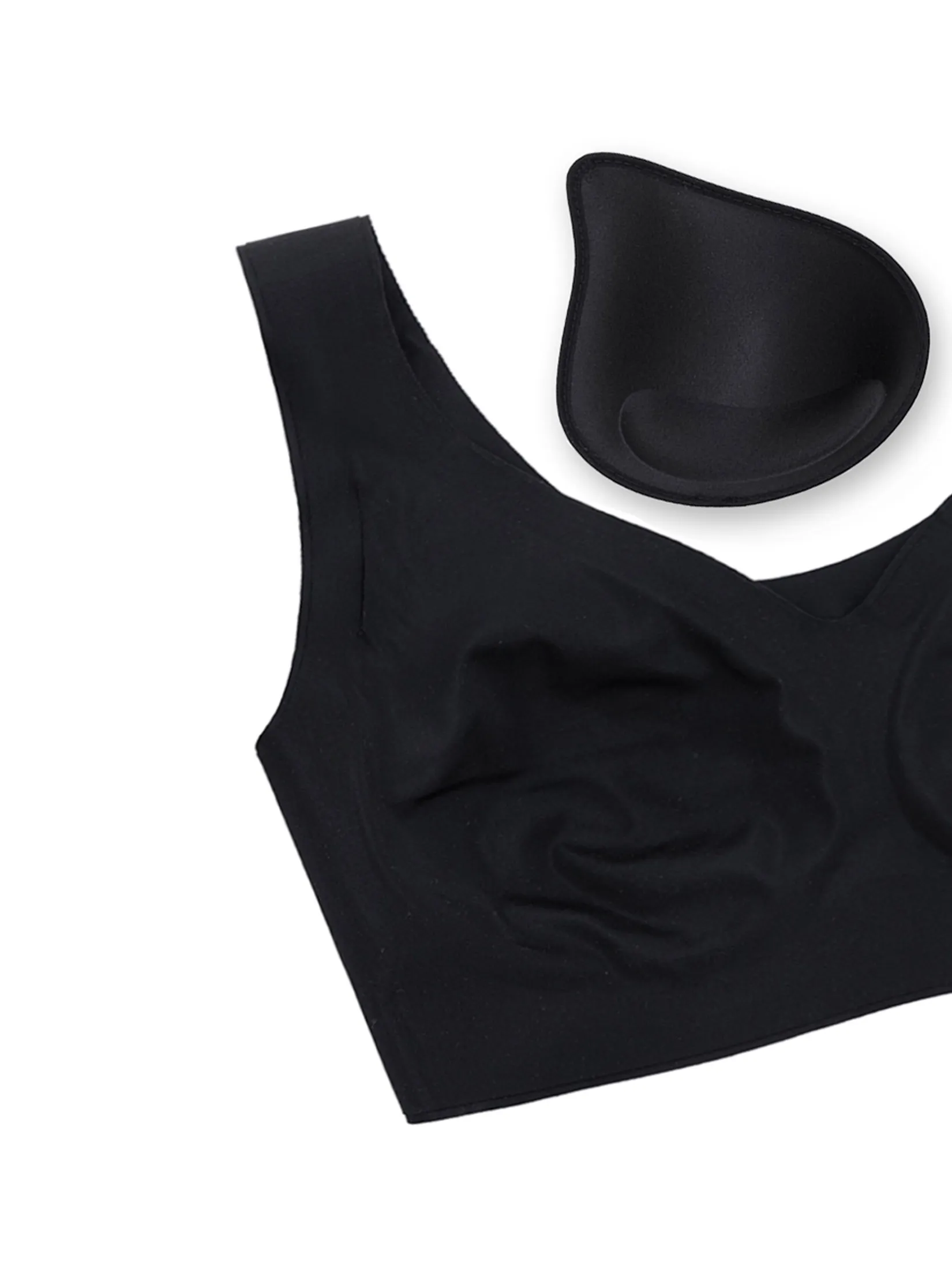 SABINA [Online Exclusive] Perfect Bra Seamless Wireless Bra - Black