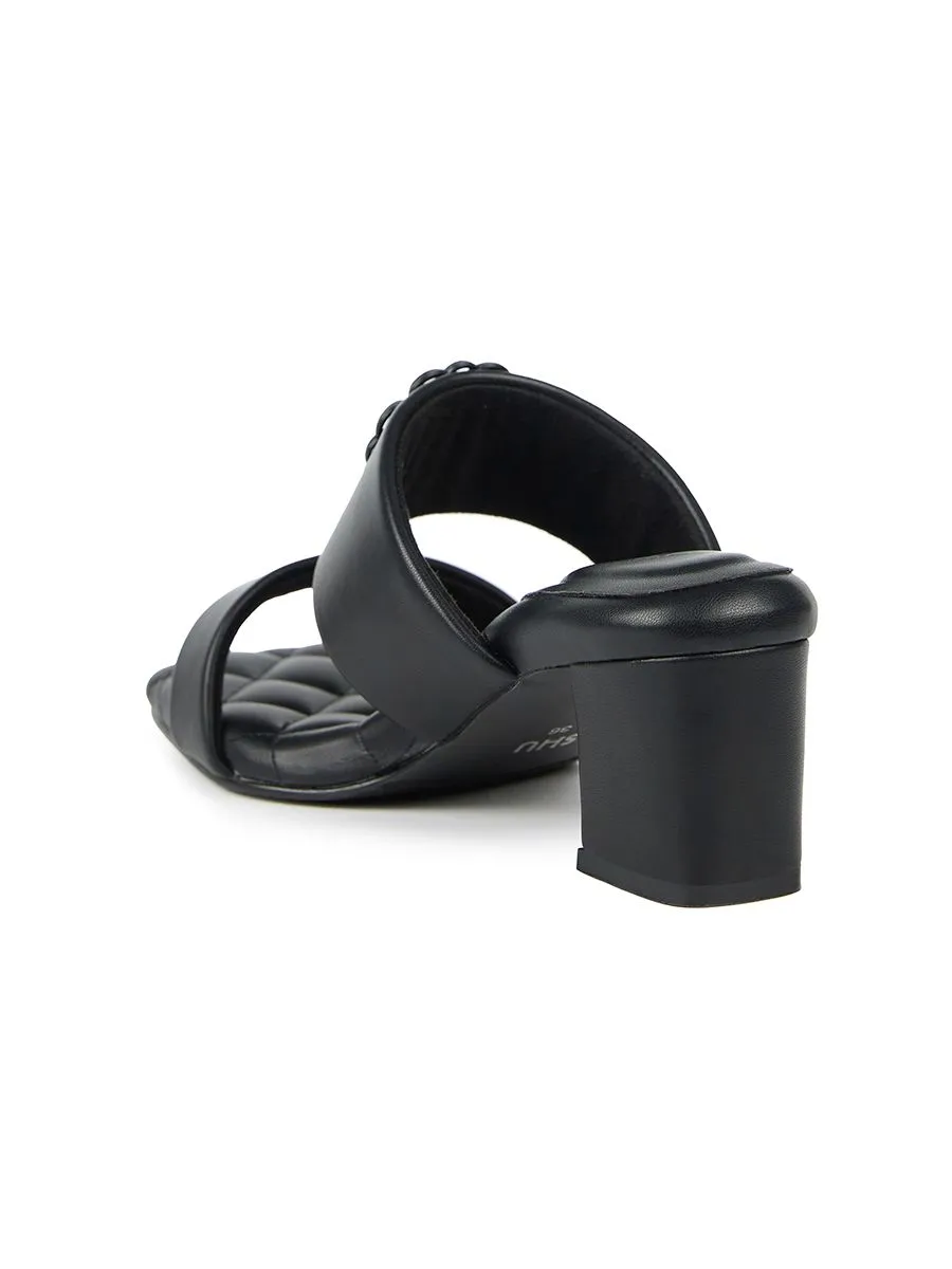 SHU WOMEN  PALETTE SOFT 2" INFINITE HEART ONTONE - BLACK