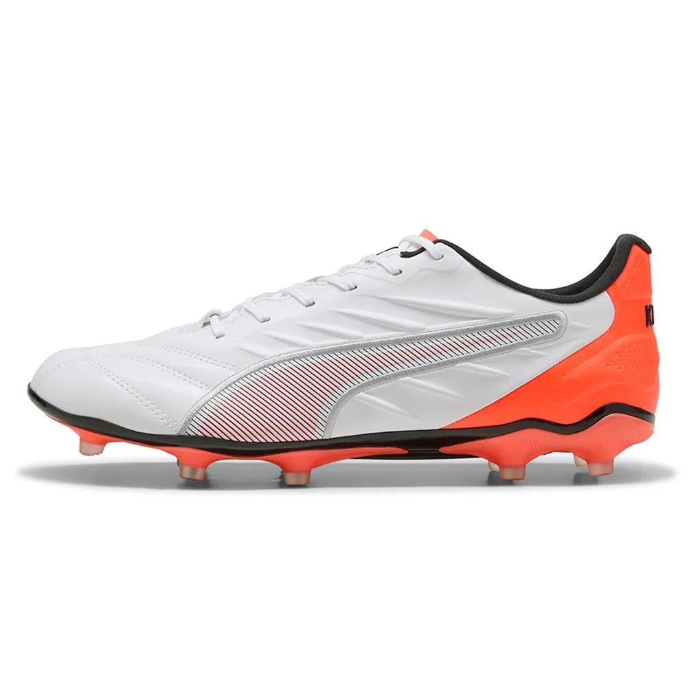 PUMA King Pro FG/AG Unisex Football Shoes White - PU097SH483ENTH