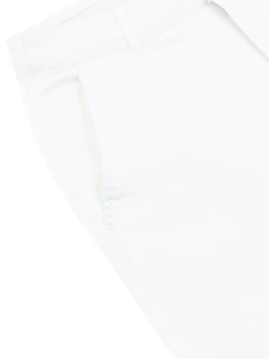 GIORDANO Women's Twill Regular Elastic Waist Woven Pants (180° Waistband)