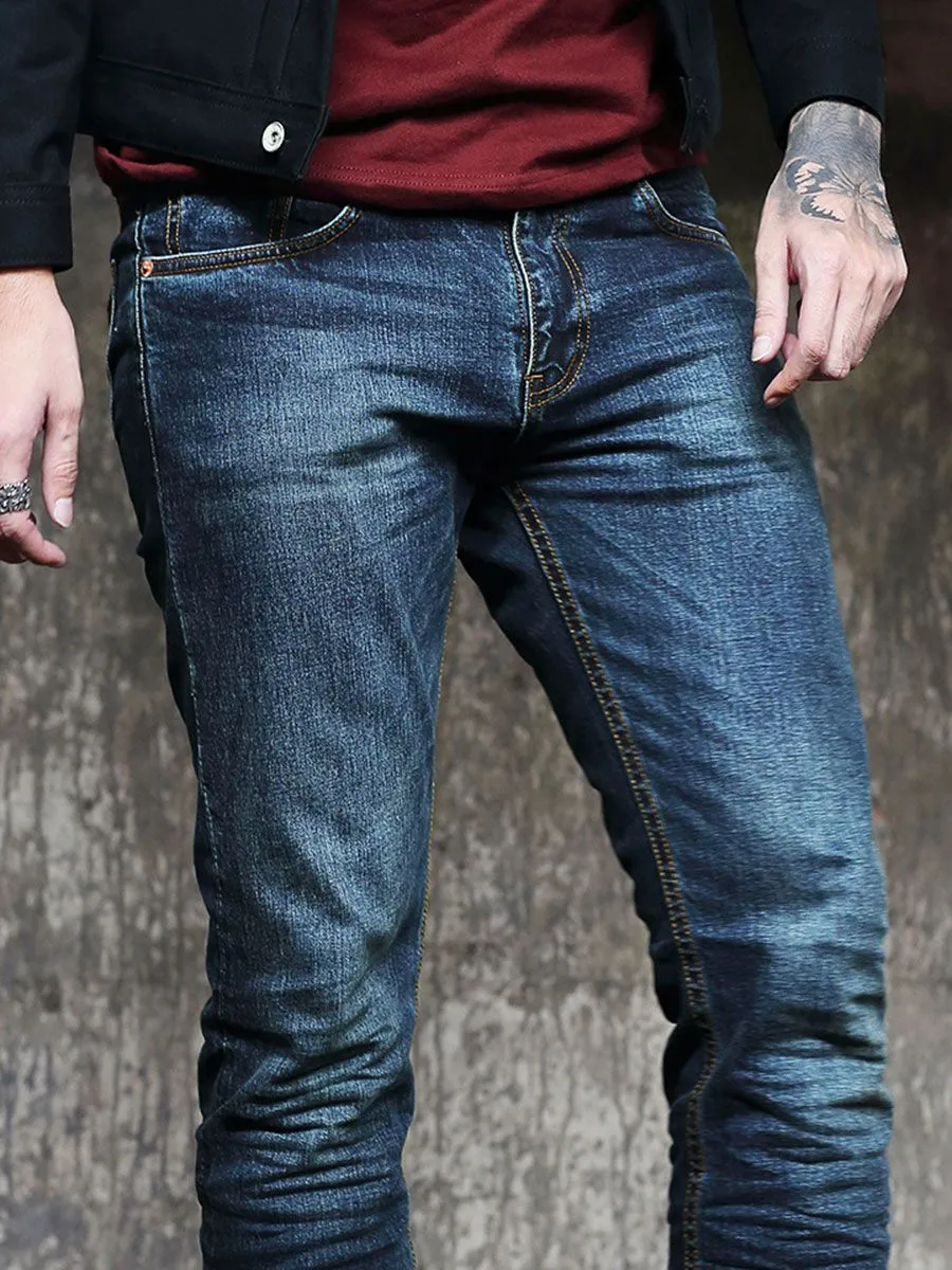 SIMPLE&RAW Blue Rusty Jeans Sk828-1-26 Blue
