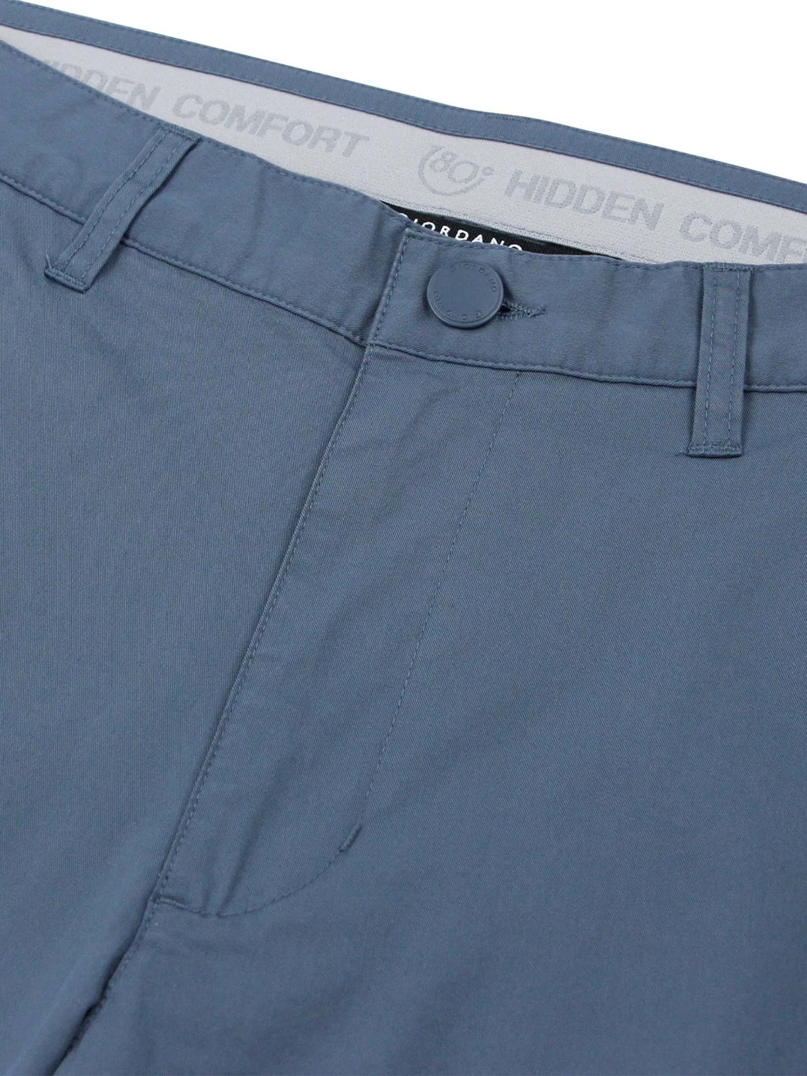 GIORDANO Men's Slim Cool-touch Shorts (180° Elastic Waist) Neptune Blue