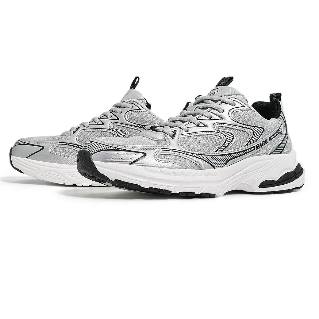 BAOJI Men's Sports Running Shoes Model BJM851 - Grey/White