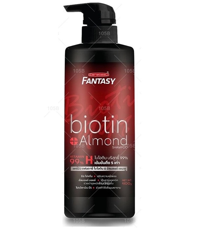 Шампунь для волос с биотином и миндальным маслом Carebeau 400 мл