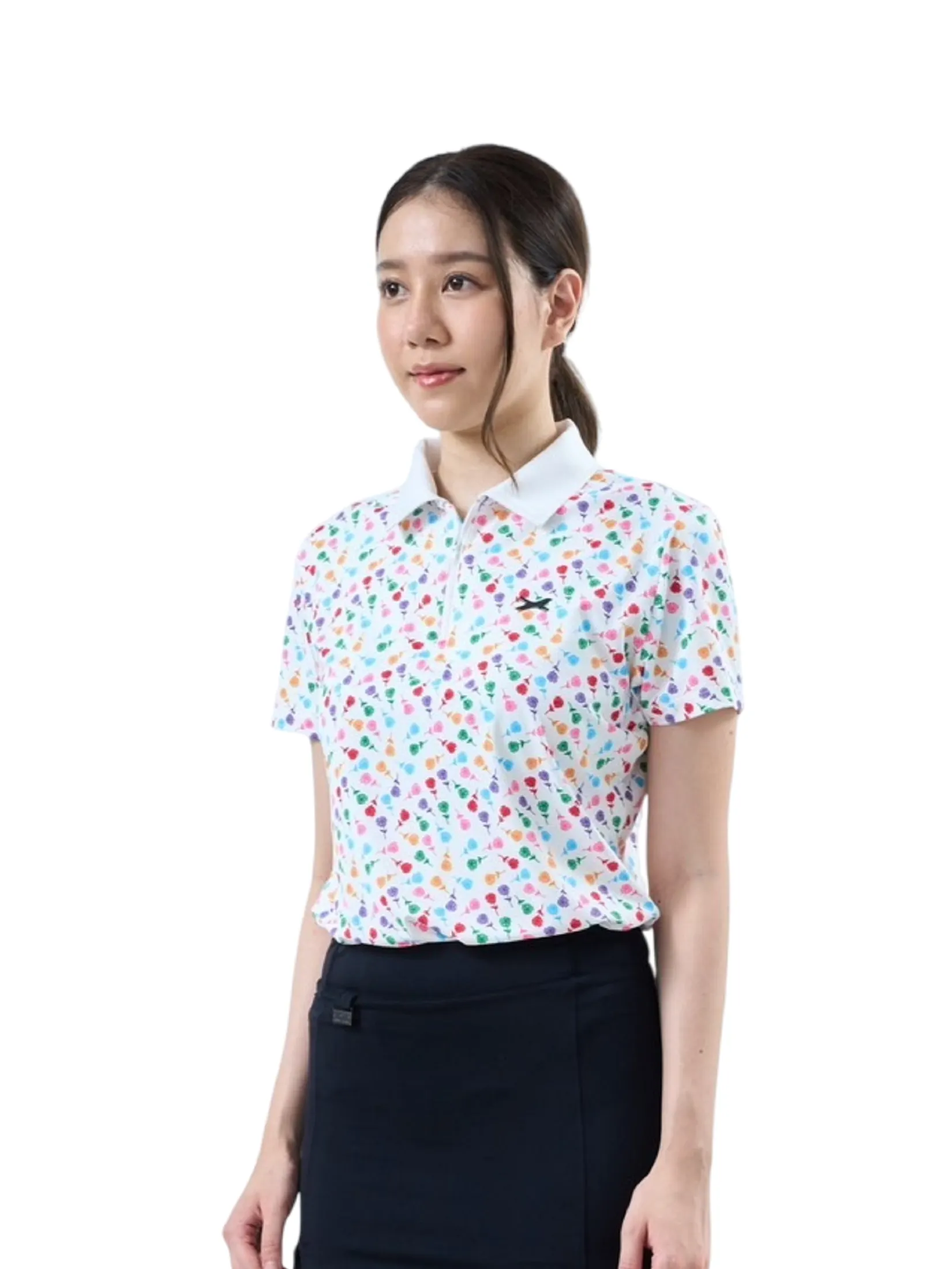 XOLO White Women CLOVER GOLF POLO (040138)