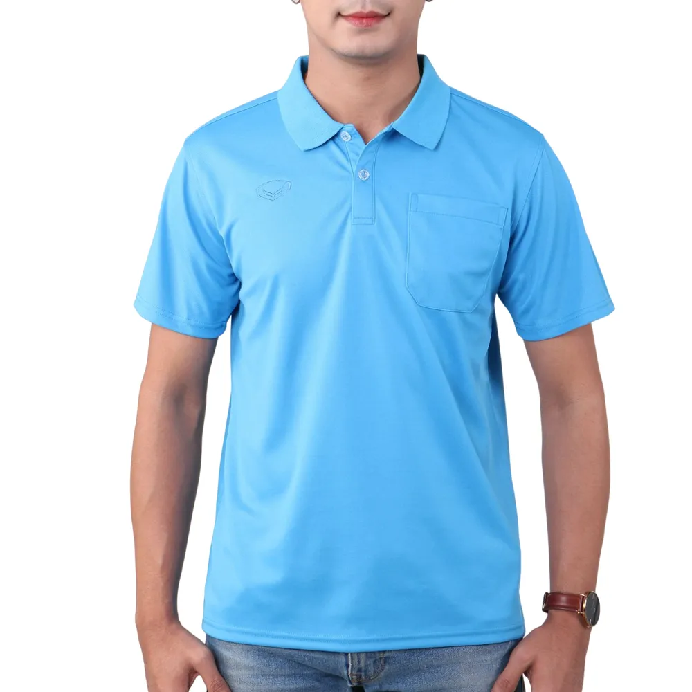 GRAND SPORT Light blue Men's polo shirt (012586)