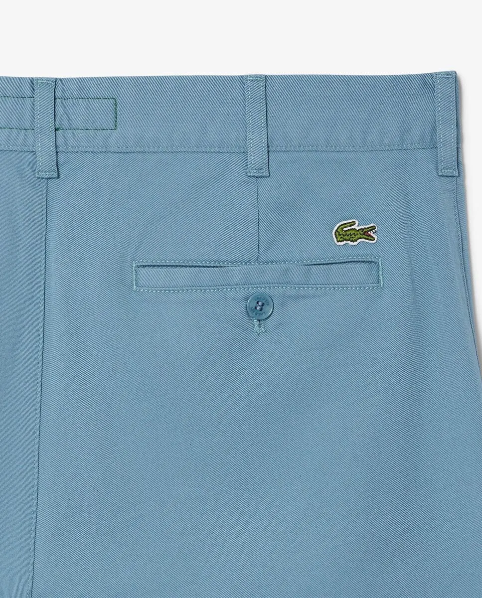 LACOSTE Slim Fit Stretch Cotton Pants Blue