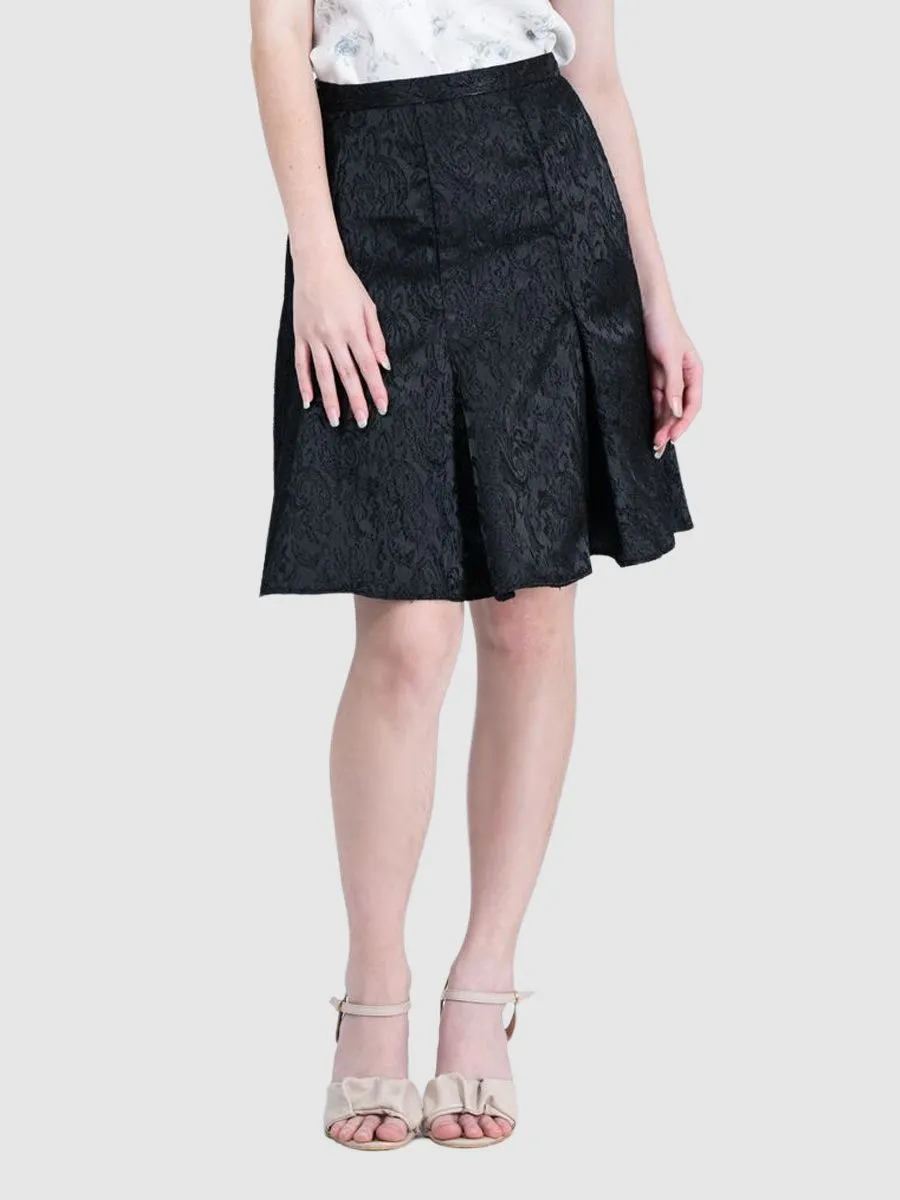 AMILA Women Skirt Jacquard Black
