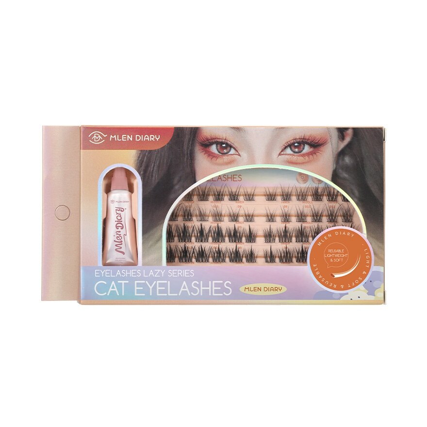 Mlen Diary Lazy Lashes Series Cat Eyelashes 4Rows