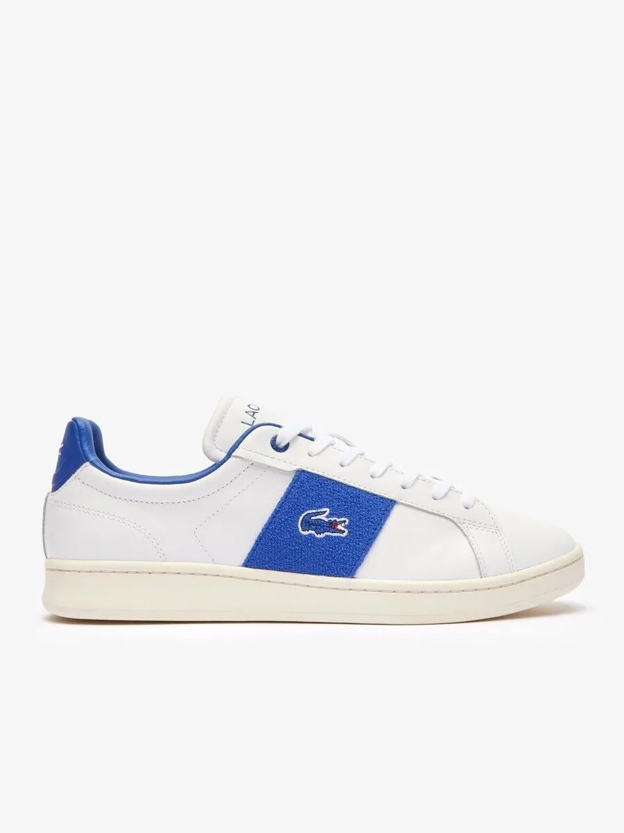 LACOSTE White Men’s Carnaby Pro Cgr Bar Leather Trainers