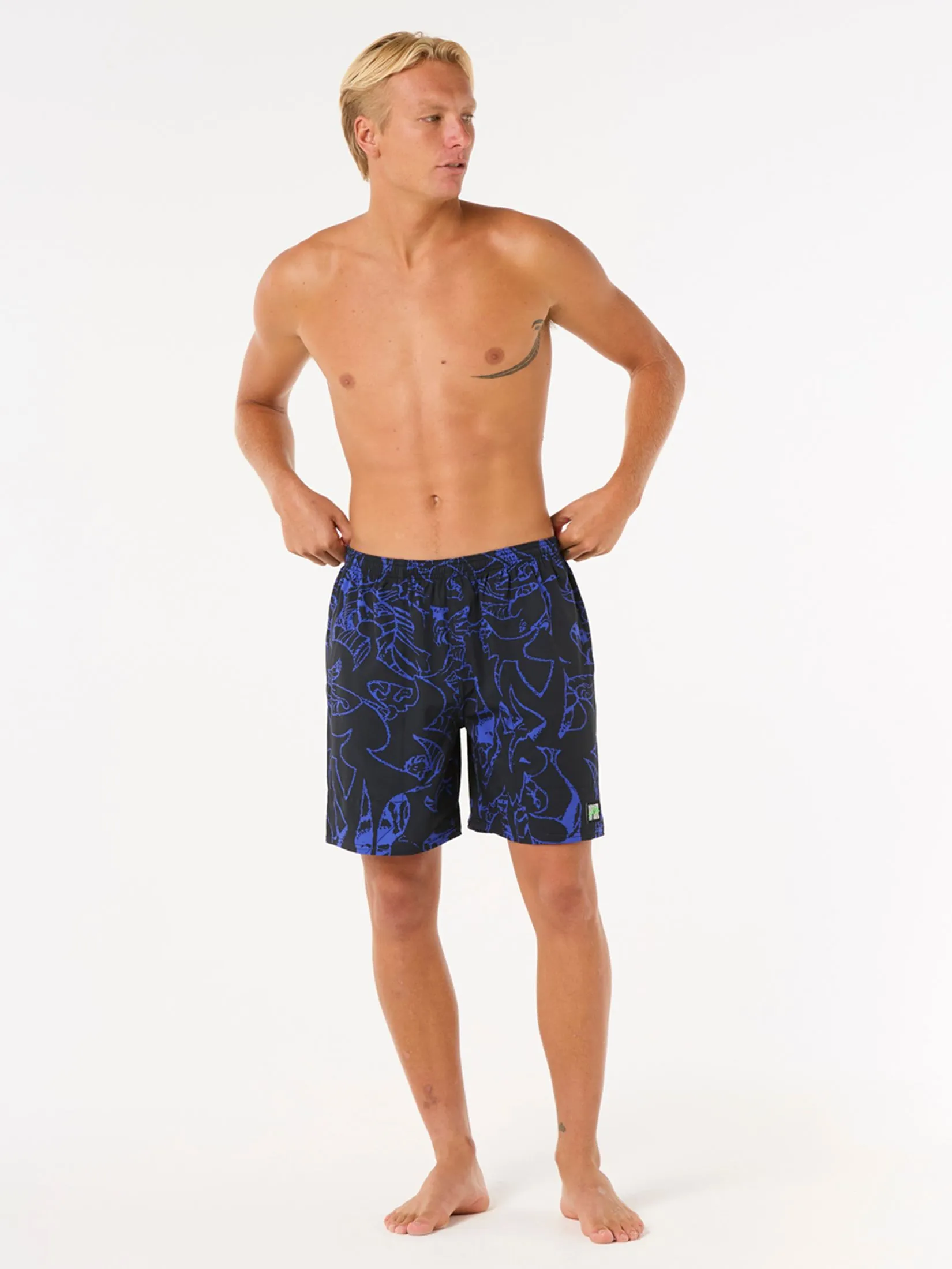RIP CURL Men Boardshorts Raw Energy Burner Volley Black
