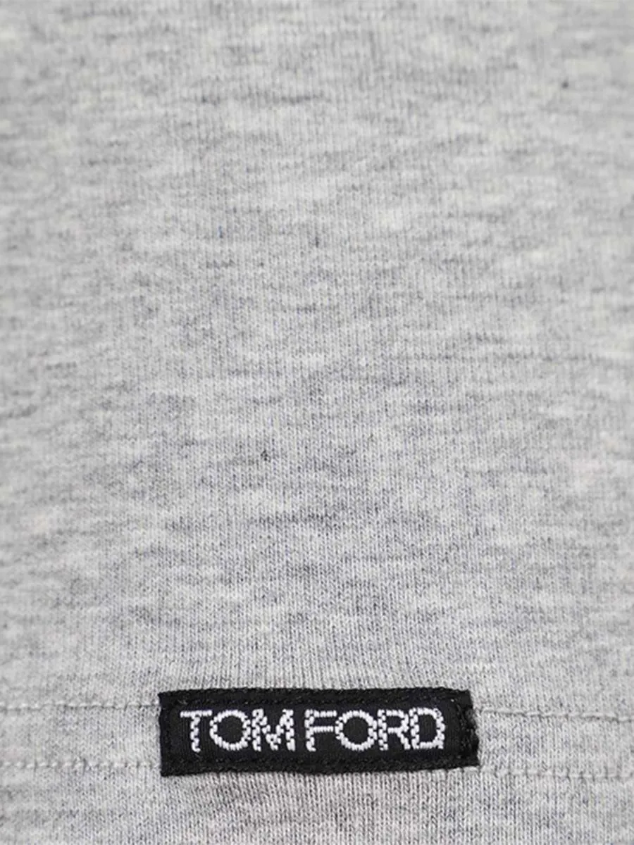 TOM FORD UNDERWEAR Men T-Shirt Cotton Crewneck Grey