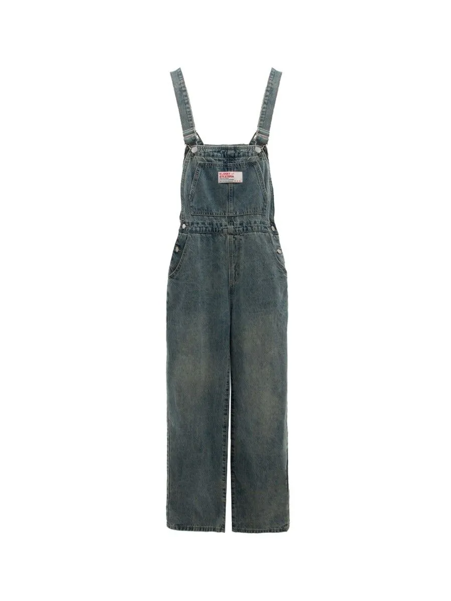 KLOSET&ETCETERA Okinawa Women Jumpsuit Jeans Blue