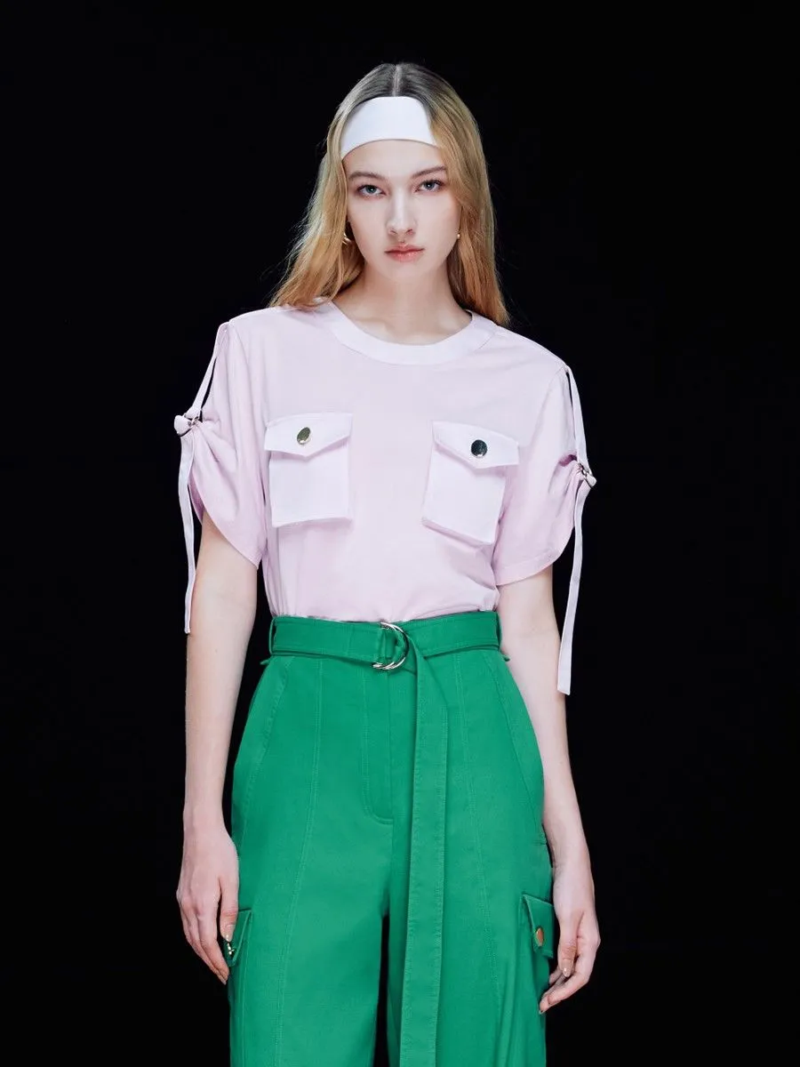 ASV (SS24) Braelyn D-ring Buckle Women Tee Lavender