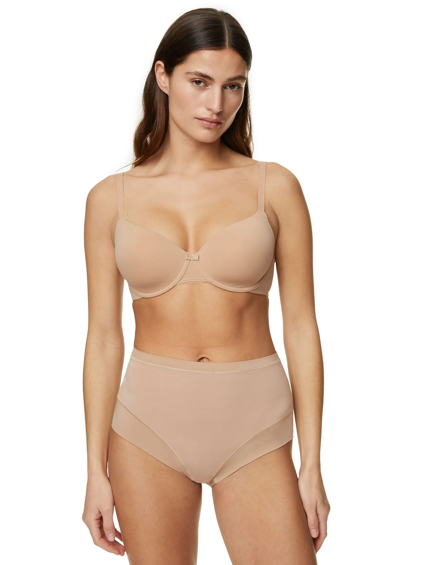 MARKS & SPENCER Women Briefs Flexifit Full 3pk Almond