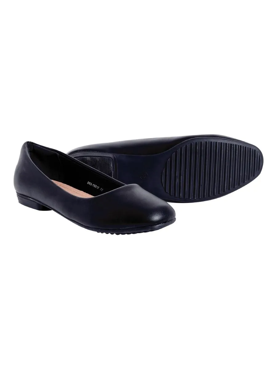 D'ARTE BLACK FLAT SHOES D55-19218