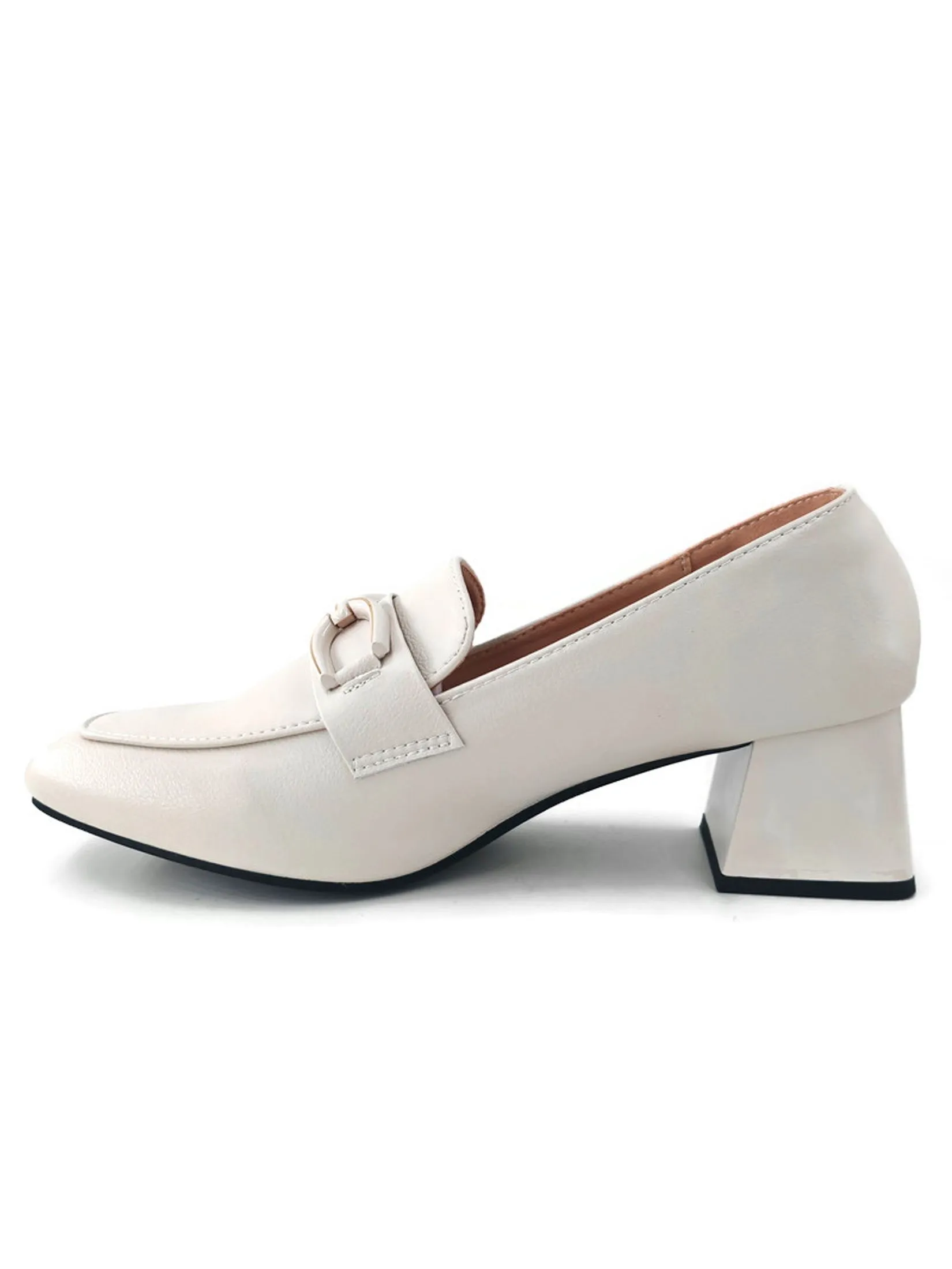 KLIN Ivory KL2673 Blocked Heel Pumps