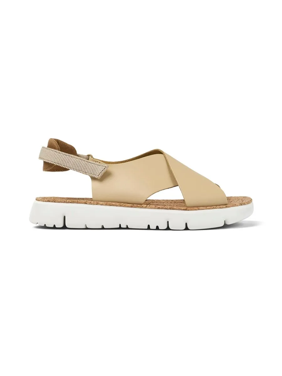 CAMPER Women Sandals Shoes Oruga Sandal Beige Size - 37 EU