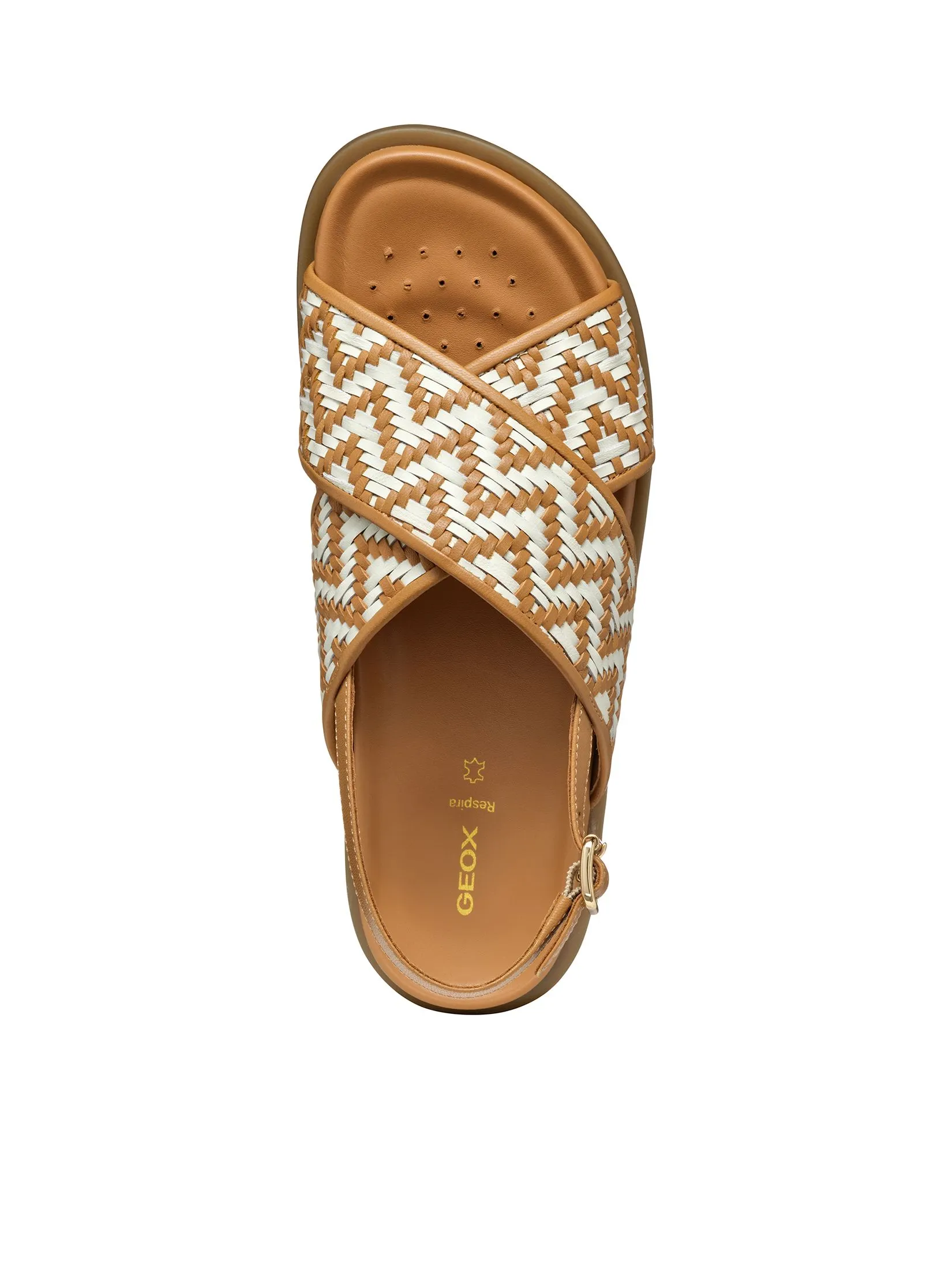 GEOX Women Sandals D Adelash SS25 Camel/Papyrus