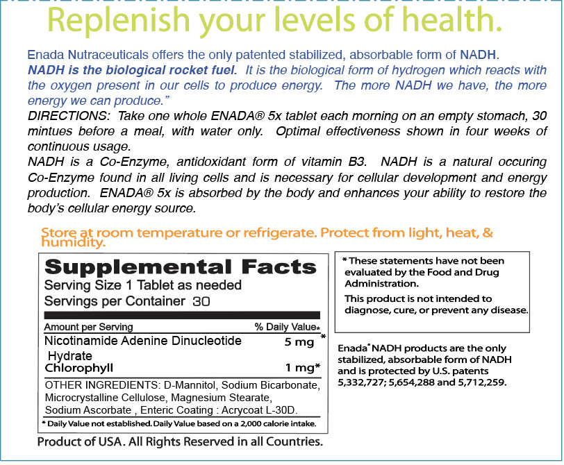 ENADA, 5x, 5 мг, 30 таблеток