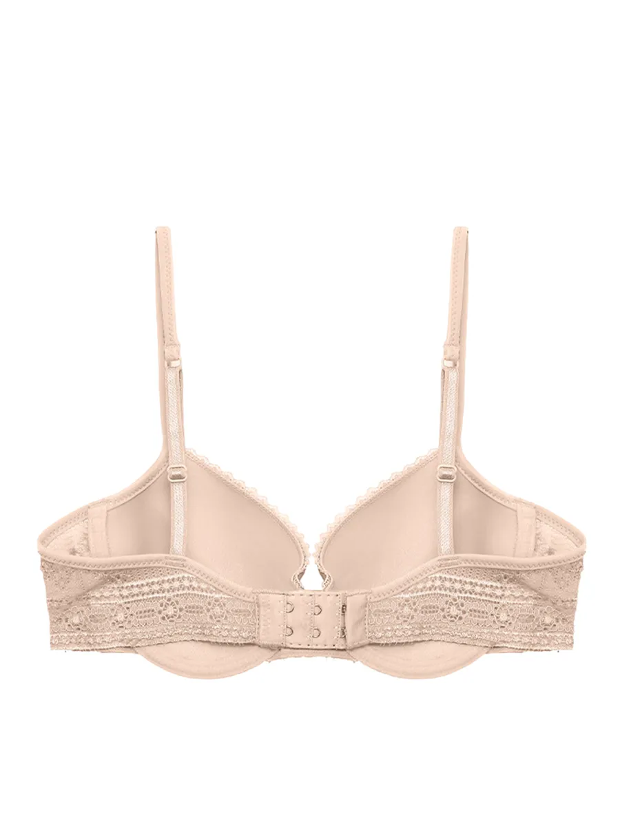 ELLE LINGERIE BRASSIERE MOULDED BRA LB7502BE BEIGE