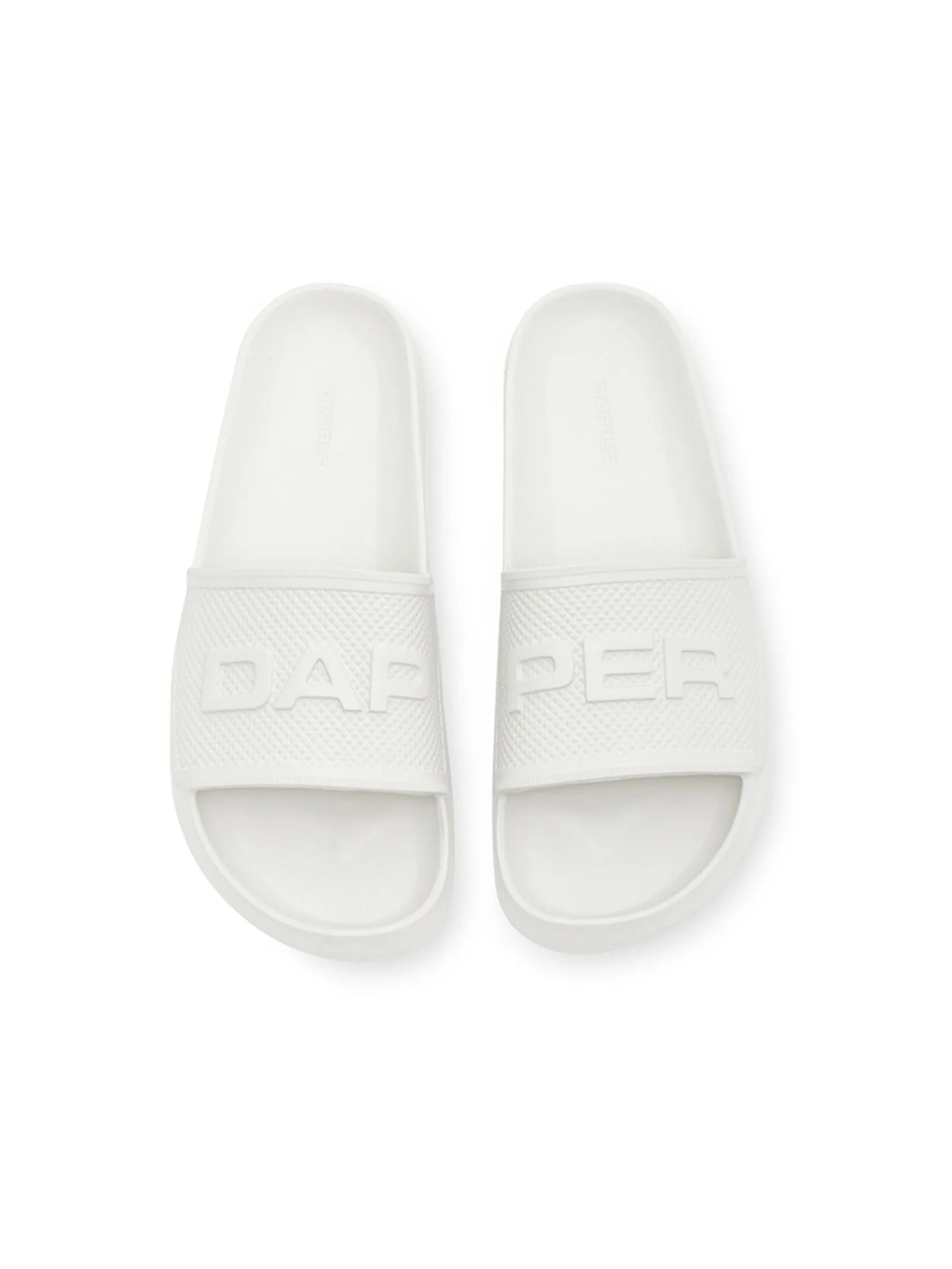 DAPPER DAPPER Iconic Comfort Pool Slide Sandals Ivory