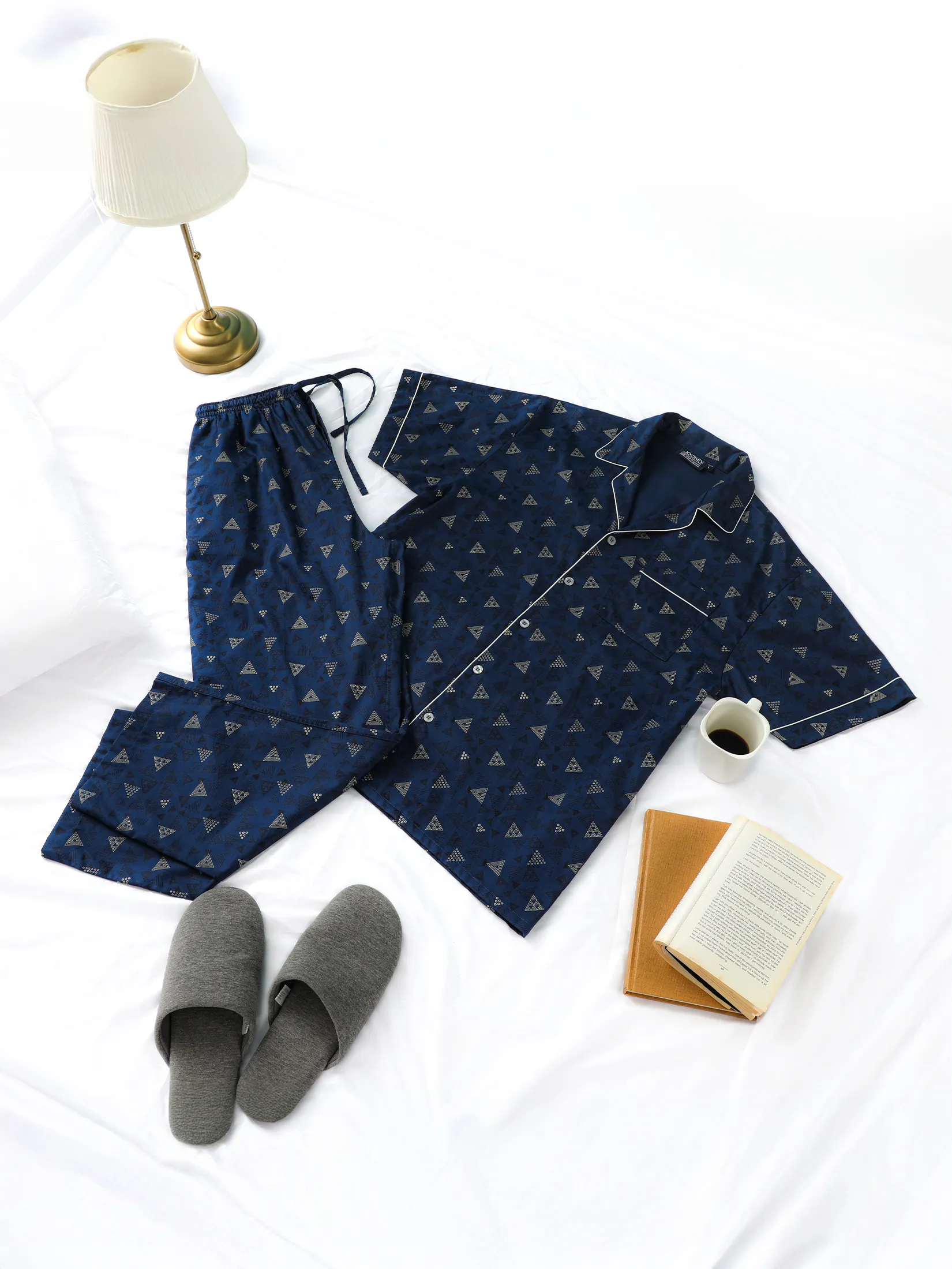 JOCKEY UNDERWEAR Men s SLEEPWEAR SHORT SLEEVE/PANTS NAVY