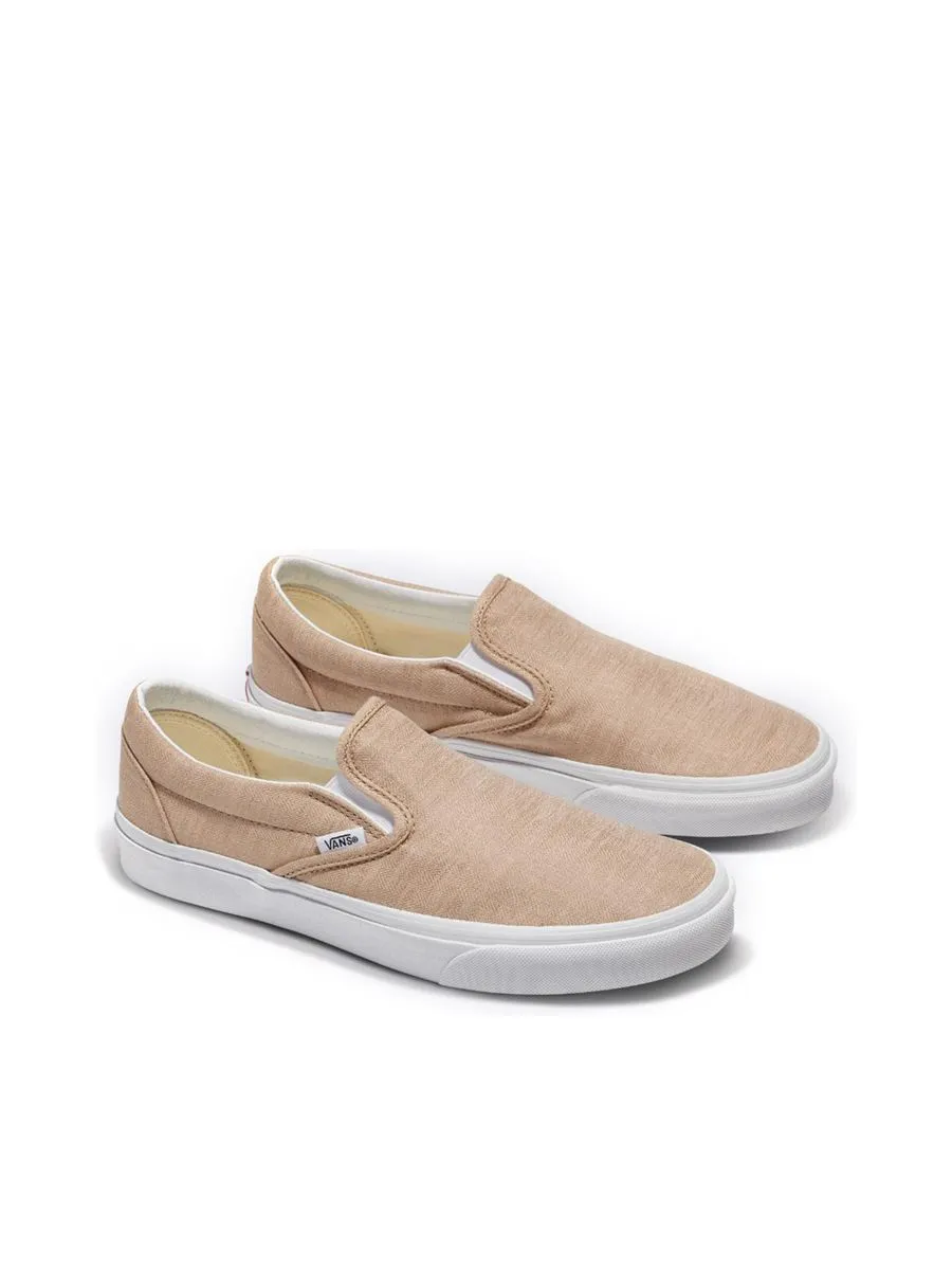 VANS Unisex Sneakers Classic Slip-On Summer Linen Incense Size - 6 US