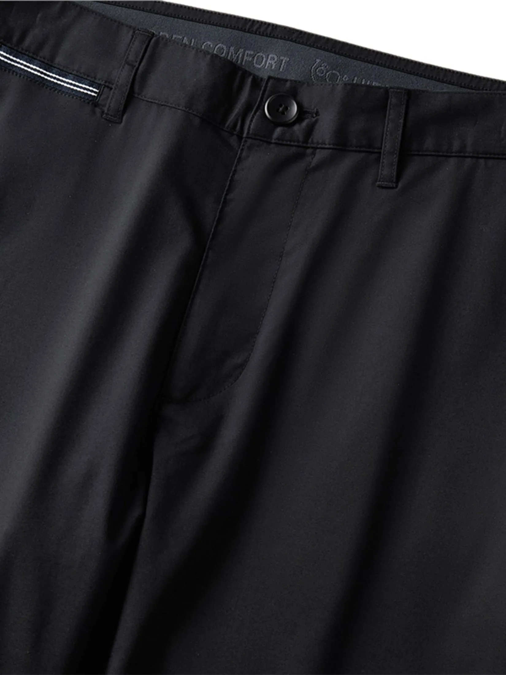 GIORDANO Men's Solid Color Long Pants Signature Black