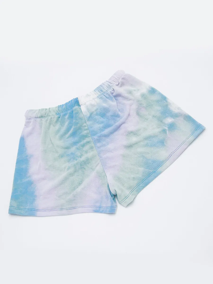 SABINA Maggie Mae Call Me Your Darling Lounge Shorts - Baby Blue