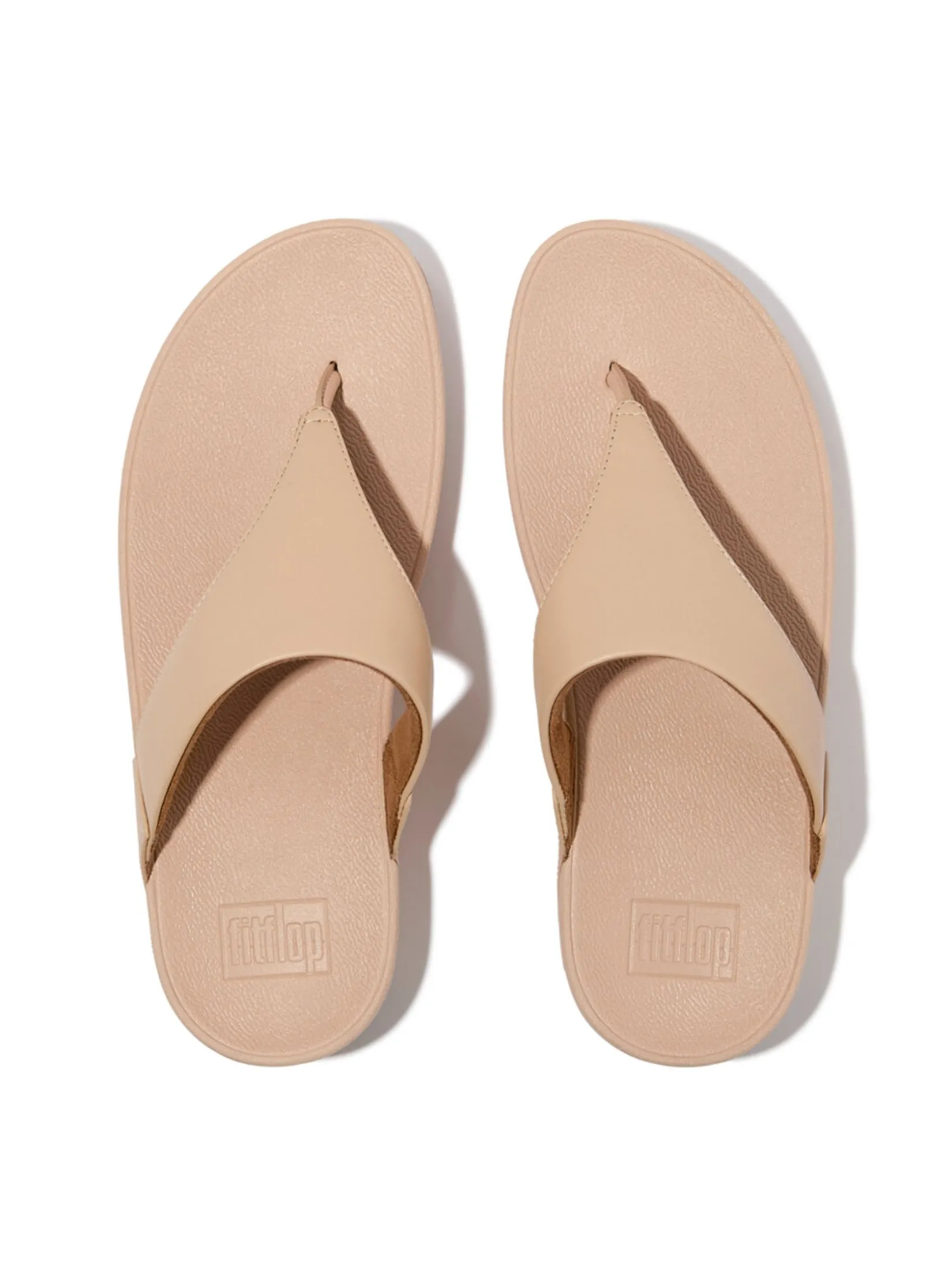 FitFlop™ WOMEN'S LULU LEATHER TOEPOST BEIGE