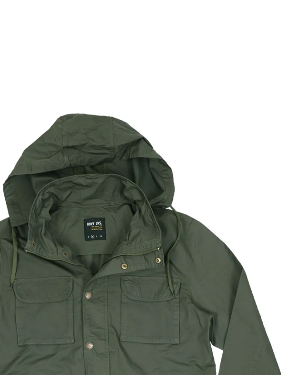 BOVY MEN'S JACKET HOODIES MILITARY GREEN