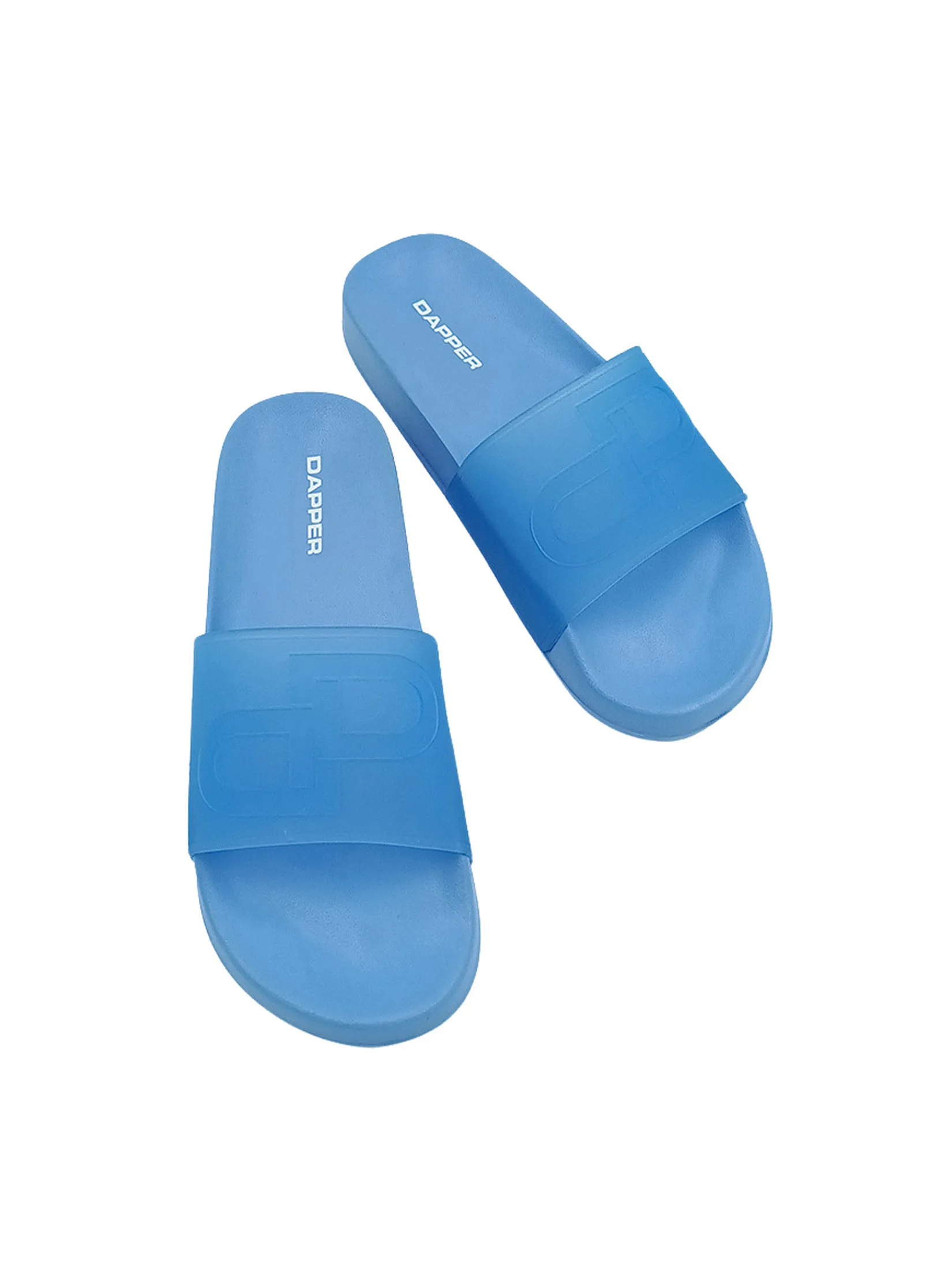 DAPPER DAPPER DP Icon Transparent Pool Slide Sandals Blue
