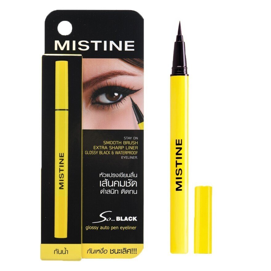 Mistine So Black Glossy Auto Pen Eyeliner 1g. Black