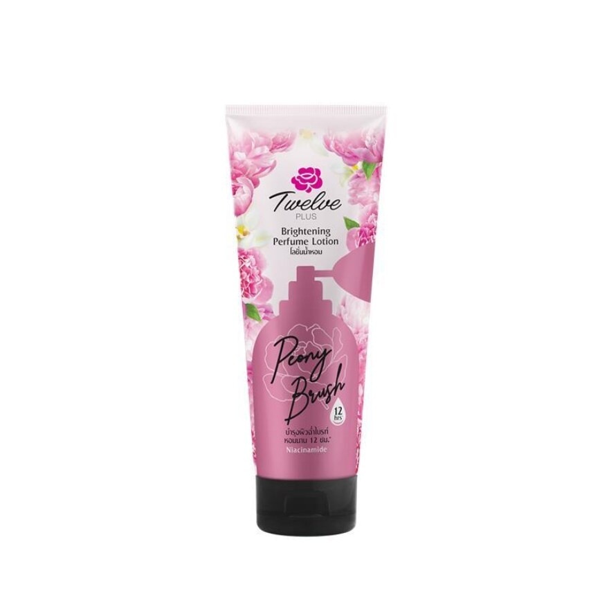 Twelve Plus Brightening Perfume Lotion Peony Brush 180 G. โลชั่นน้ําหอม